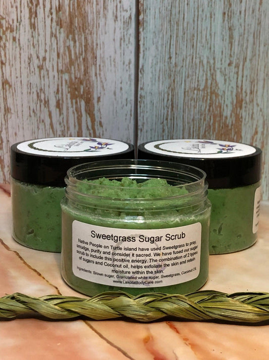 Sweetgrass Sugar Scrub - Lakota Body Care